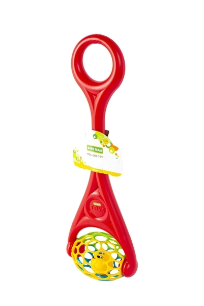 Іграшка-каталка на Baby Team, червоний (8662) - Pampik - 5
