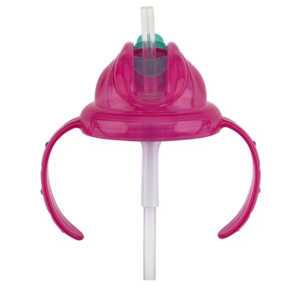 Поїльник Nuby, з трубочкою-непроливайкою, 240 мл, рожевий (NV0414017pink) - Pampik - 3