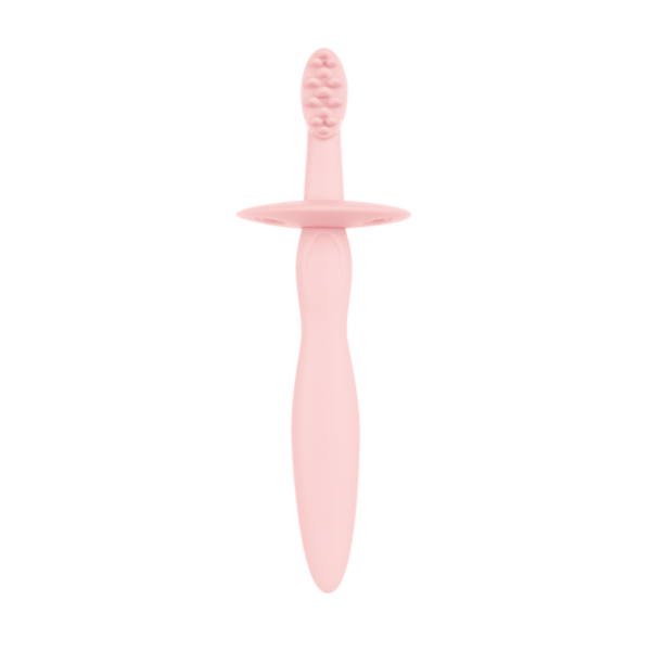 Силікона щітка для зубів Canpol babies з обмежувачем, рожева - Pampik - 2