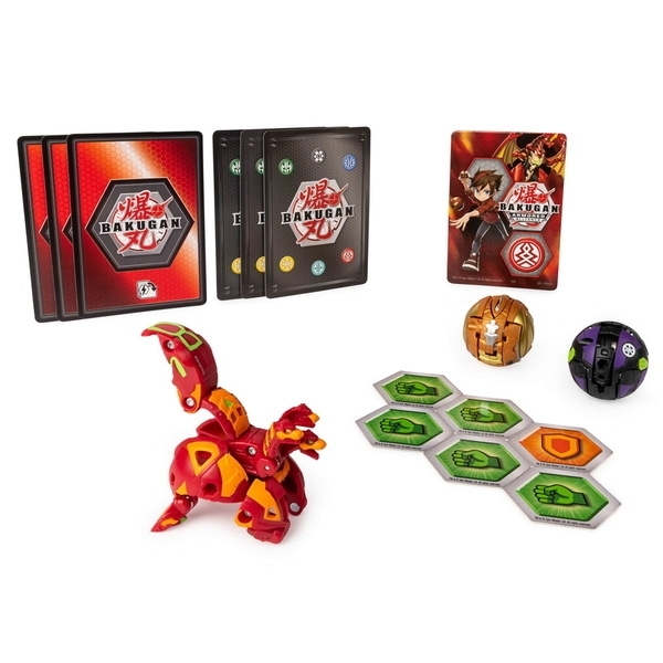 

Игровой стартовый набор из трех бакуганов Bakugan Armored Alliance Холкор Пайрус (SM64424-18