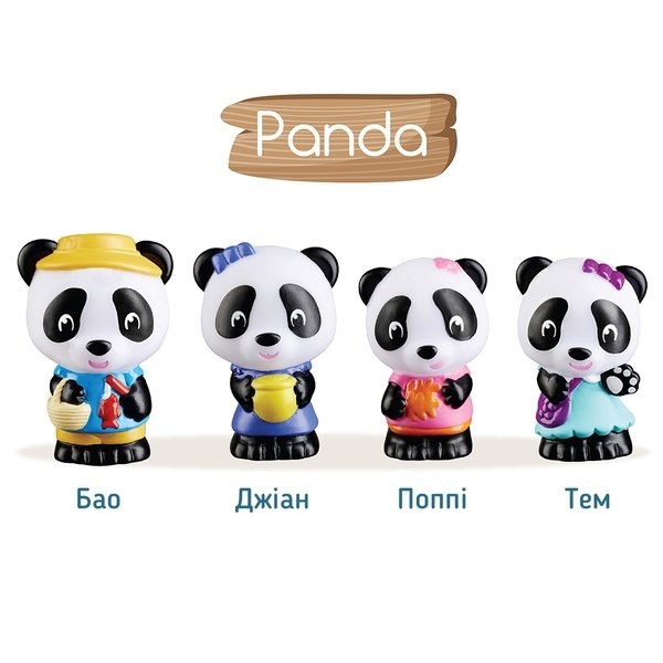 Ігровий набір Klorofil Сім'я панд (700304F) - Pampik - 2