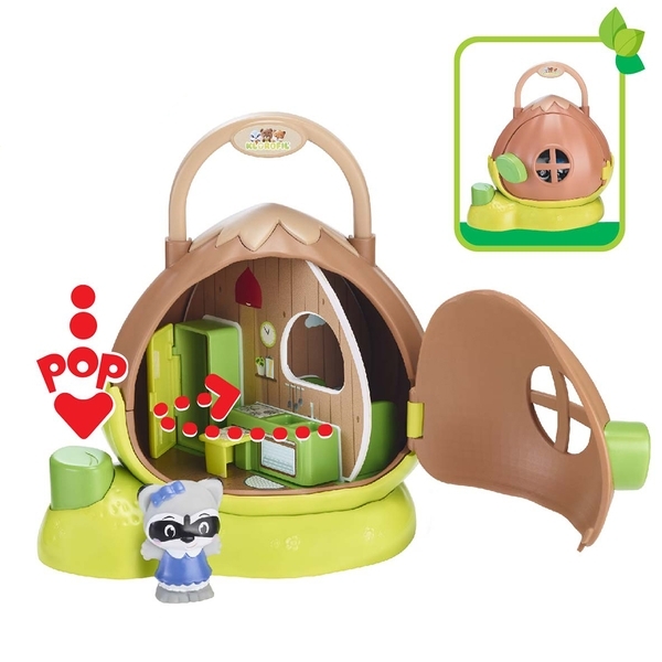 Ігровий набір Klorofil Будинок в горішку, з 1 персонажем (700205F) - Pampik - 5