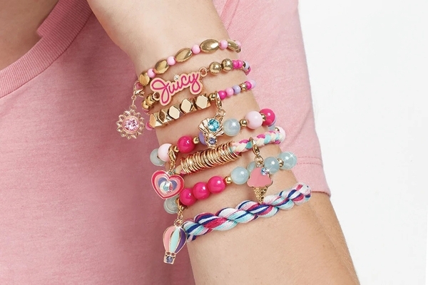 Набір для створення браслетів Make it Real Juicy Couture Сонячне сяйво з кристалами Swarovski (MR4409) - Pampik - 5