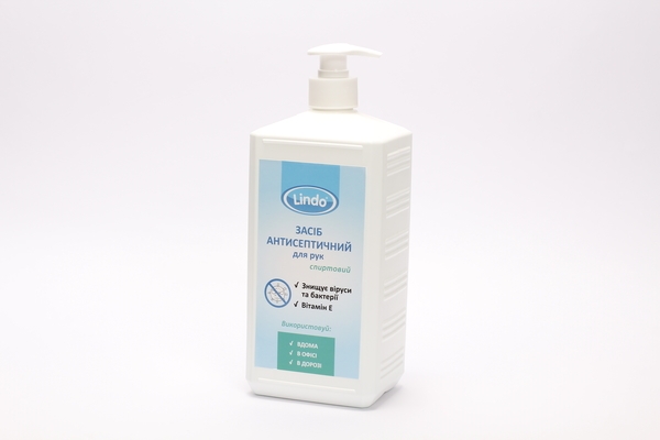 Антисептик для рук Lindo, з дозатором, 1 л (U 795) - Pampik - 3