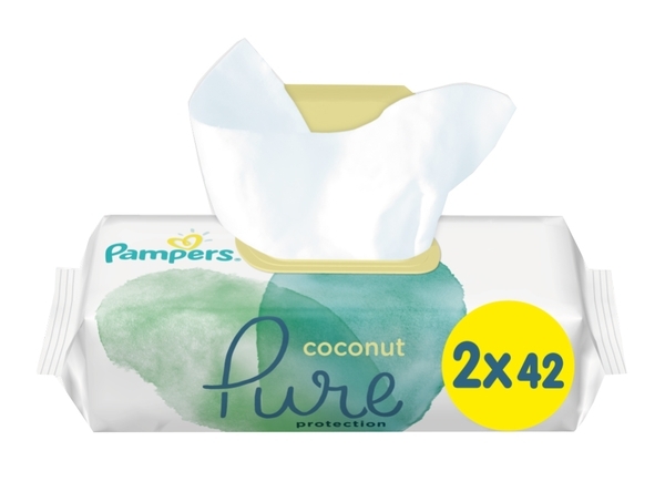 

Детские влажные салфетки Pampers Pure Coconut, 84 шт. (81729781