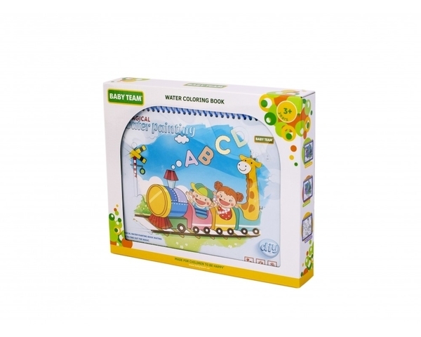Книжечка-раскраска водная Вaby Team Паровозик с буквами (9030_паровозик_с_буквами) - Pampik - 7