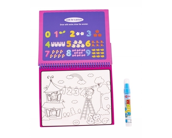 Книжечка-раскраска водная Вaby Team Паровозик с буквами (9030_паровозик_с_буквами) - Pampik - 6