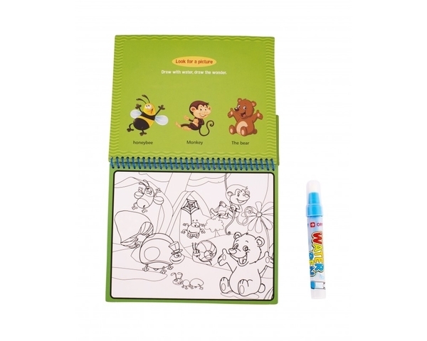 Книжечка-розмальовка водна Вaby Team Зоопарк (9030_зоопарк) - Pampik - 4