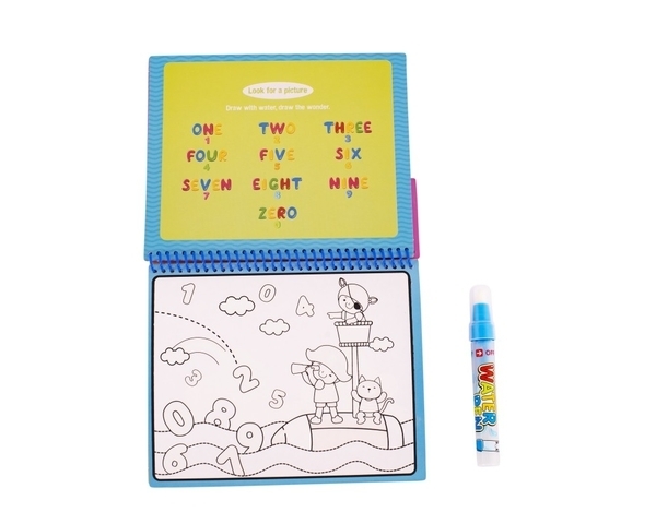 Книжечка-раскраска водная Вaby Team Паровозик с буквами (9030_паровозик_с_буквами) - Pampik - 3