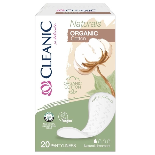 

Ежедневные прокладки Cleanic Naturals Organic Cotton, 20 шт