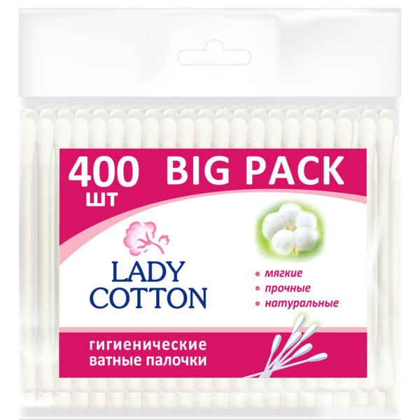 

Ватные палочки Lady Cotton, 400 шт