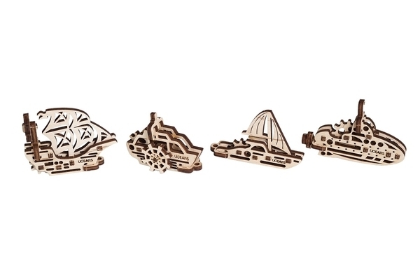 3D пазл Ukrainian Gears Фіджет Кораблі (70035) - Pampik - 2