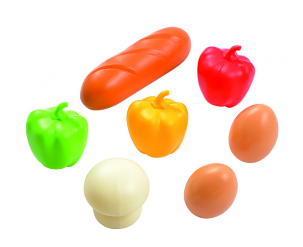 Возик для продуктів Ecoiffier, 7 аксесуарів в комплекті, 18 міс.+ (977) - Pampik - 3