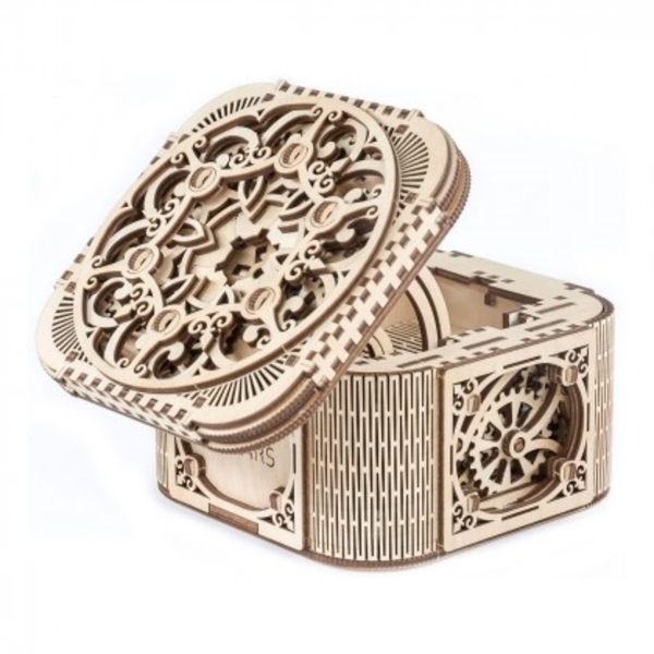 Механічний 3D-пазл Ukrainian Gears Шкатулка з секретом, 190 ел. (70031) - Pampik - 2