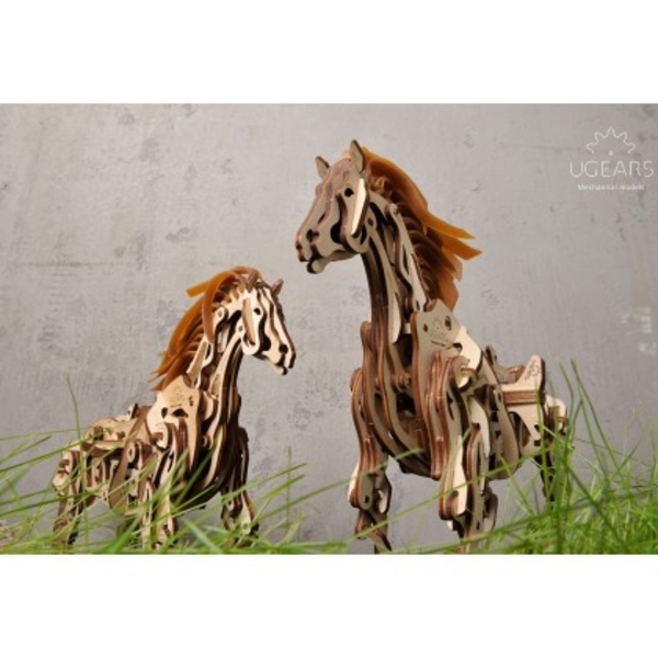 Механічний 3D-пазл Ukrainian Gears Кінь-механоидов, 410 ел. (70058) - Pampik - 6