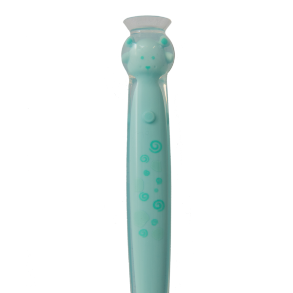 Силіконова ложка Kinderenok Happy Meal, блакитний (290520) - Pampik - 6