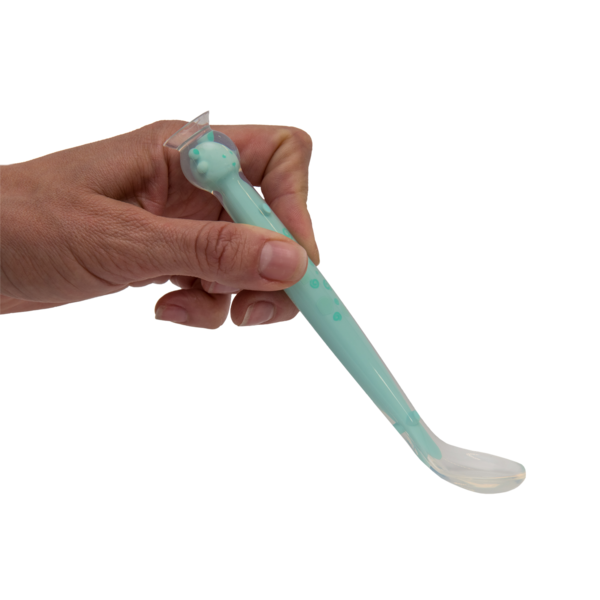 Силіконова ложка Kinderenok Happy Meal, блакитний (290520) - Pampik - 7