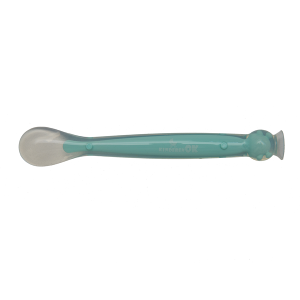 Силіконова ложка Kinderenok Happy Meal, блакитний (290520) - Pampik - 2
