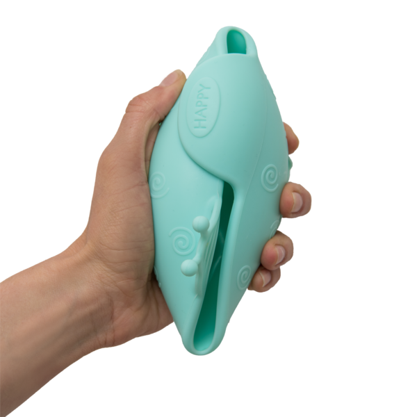 Силіконова тарілка на присоску Kinderenok Happy Meal, блакитний (221113) - Pampik - 5