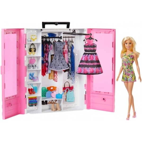 

Игровой набор Barbie Шкаф-чемодан (GBK12, Розовый