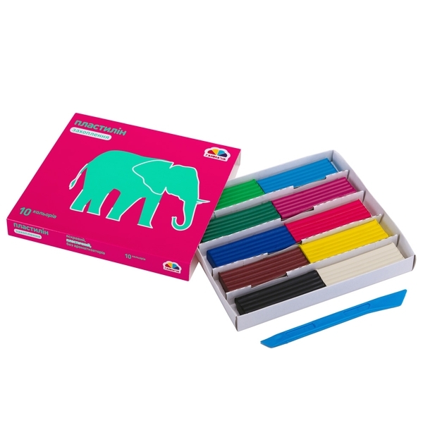 Пластилін Гама.ua Захоплення, 10 кольорів, 200 г (200 303) - Pampik - 2