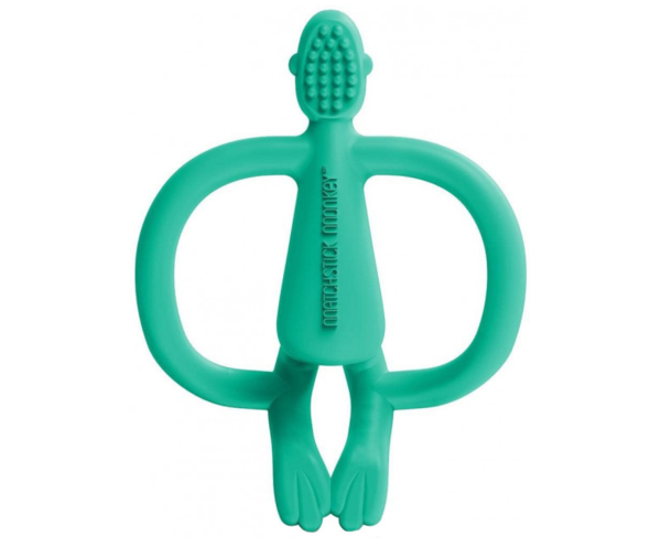 Игрушка-прорезыватель Matchstick Monkey Обезьянка, зеленый (MM-ONT-016) - Pampik - 2