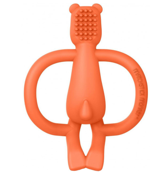 Іграшка-прорізувач Matchstick Monkey Ведмежа, помаранчевий (MM-B-001) - Pampik - 2