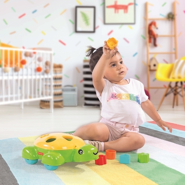 Сортер-каталка Fisher-Price Веселая Черепашка (1804) - Pampik - 3