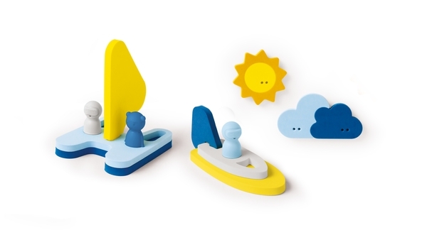 Іграшка для ванної Quut Пазл-головоломка Кораблик з вітрилами (171928) - Pampik - 8