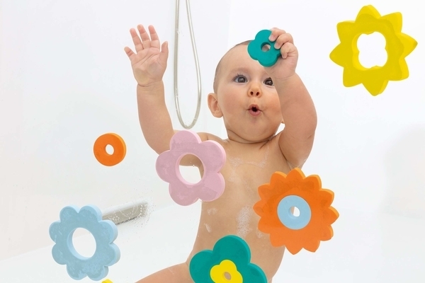 Іграшка для ванної Quut Пазл-головоломка Квіточка (171713) - Pampik - 6