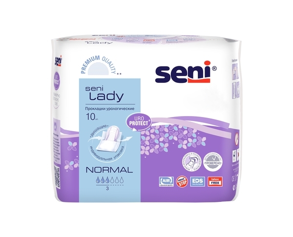 Урологічні прокладки Seni Lady, normal, 10 шт. - Pampik - 2