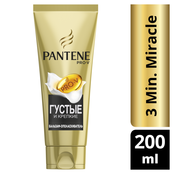 

Бальзам-ополаскиватель Pantene Pro-V 3 Minute Miracle Густые и крепкие, 200 мл