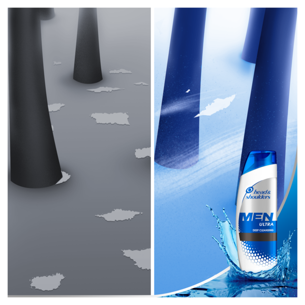 Шампунь для чоловіків Head & Shoulders Глибоке Очищення, проти лупи, 180 мл - Pampik - 3