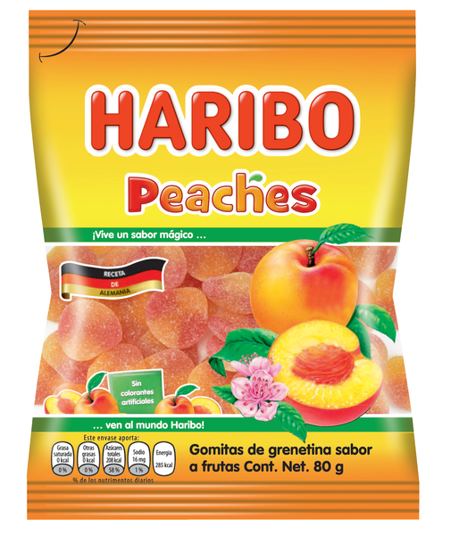 

Жевательные желейные конфеты Haribo Happy Peaches, 80 г