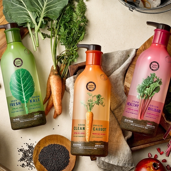 Зволожувальний гель для душу Amore Happy Bath Seed origin fresh kale з олією насіння капусти, 800 г - Pampik - 2