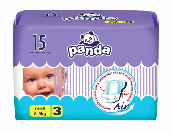 

Подгузники Panda midi 3 (5-9 кг) 15 шт