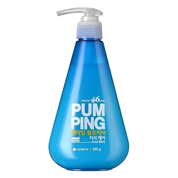 Зубна паста LG Perioe Pum Ping Cool mint з екстрактом м'яти, з дозатором, 285 г - Pampik