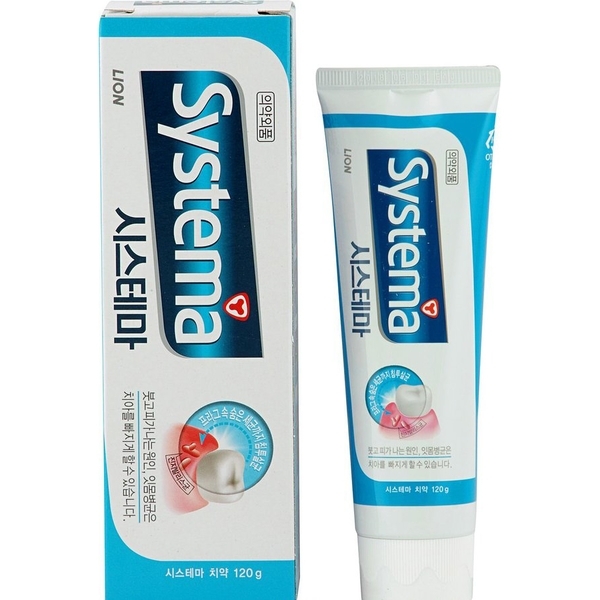 Зубна паста для глибокого очищення Lion Systema зі смаком крижаної м'яти, 120 г - Pampik