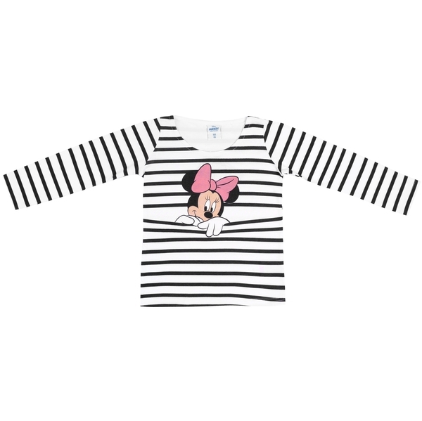 

Футболка с длинным рукавом Disney Minnie, р., черная полоска (DIS MF 52 02 7821, Белый;черный