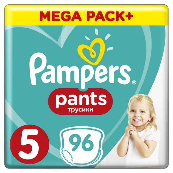 

Уценка. Подгузники-трусики Pampers Pants 5 (12-17 кг), 96 шт