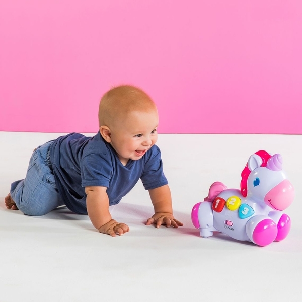 Іграшка музична Bright Starts Rock & Glow Unicorn (10307) - Pampik - 5
