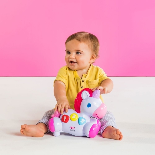 Іграшка музична Bright Starts Rock & Glow Unicorn (10307) - Pampik - 6