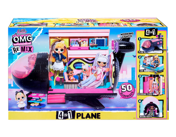 Ігровий набір з лялькою L.O.L. Surprise Remix Літак (571339) - Pampik