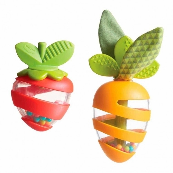Подарок. Набор прорезывателей-погремушек Tiny Love Морковка и клубничка, 2 шт. (1117500458) - Pampik - 3