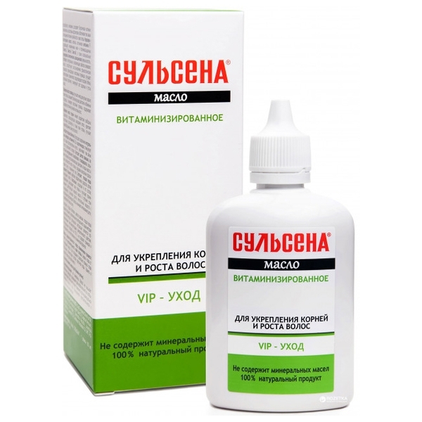 Масло витаминизированное Сульсена для роста волос и укрепления корней, 100 мл - Pampik