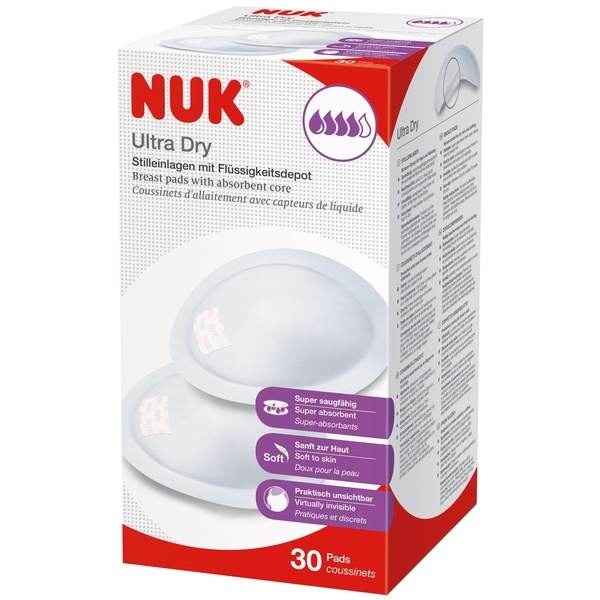 Прокладки для груди Nuk Ultra Dry Comf, 30 шт. (3953061) - Pampik