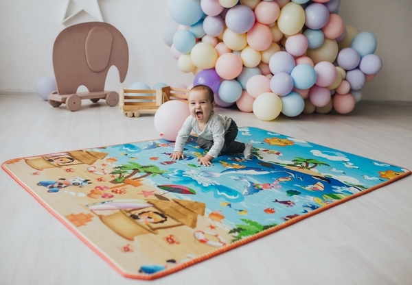 Дитячий двосторонній килимок Limpopo Динозаври та Пляжний сезон, 120х180 см (LP014-120) - Pampik - 10