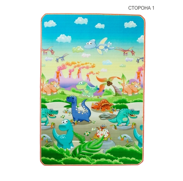 Дитячий двосторонній килимок Limpopo Динозаври та Пляжний сезон, 120х180 см (LP014-120) - Pampik - 3