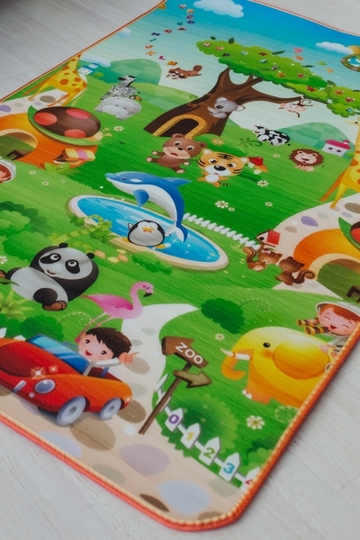 Детский двусторонний коврик Limpopo Зоополис и Подводный мир, 150х180 см (LP015-150) - Pampik - 5
