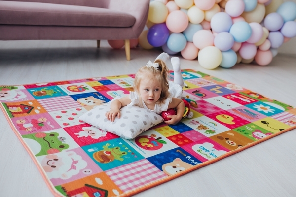 Дитячий двосторонній килимок Limpopo Смарт-пазли та Стікери, 120х180 см (LP016-120) - Pampik - 9